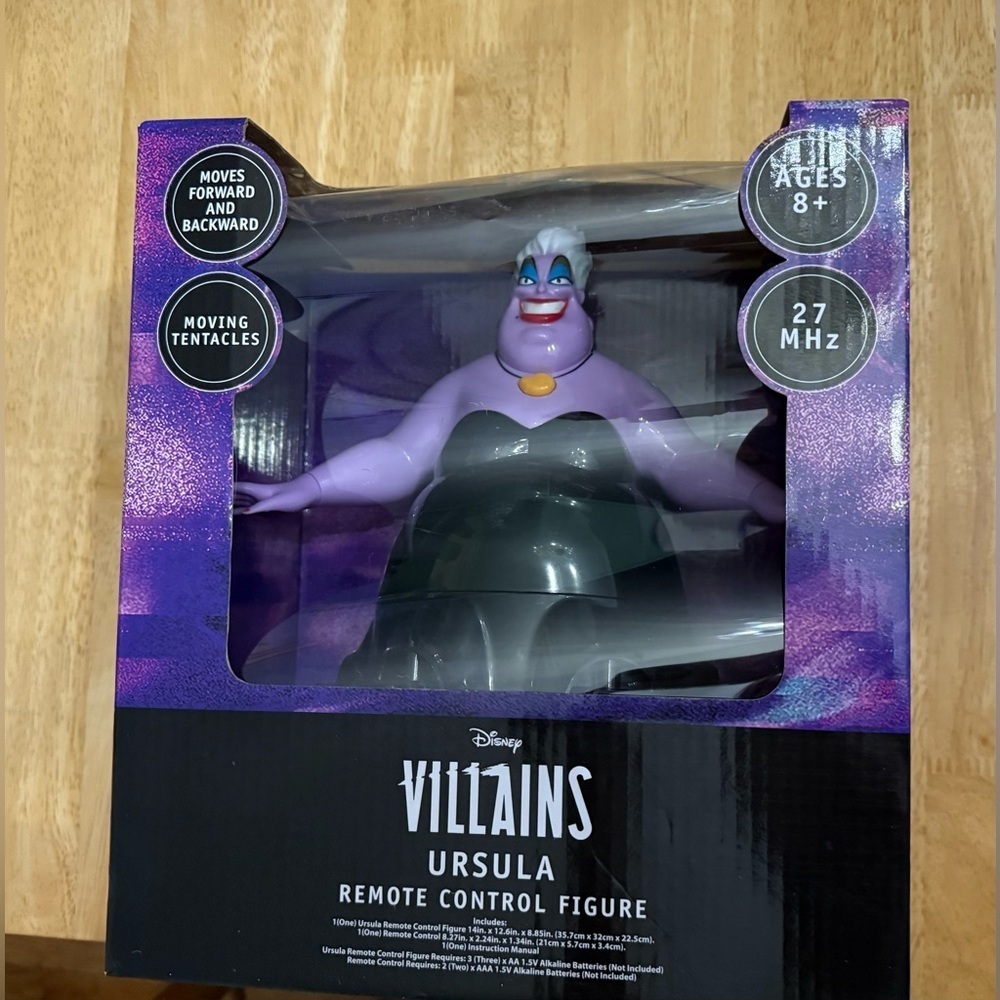 Disney Villains Ursula Remote Control Figure,The Little Mermaid,Kids,NWT